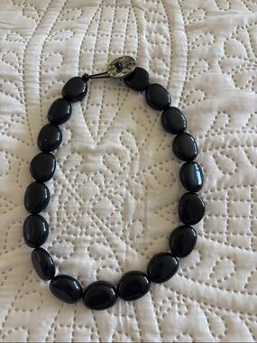 Classic Black Beaded Statement Necklace - Timeless Women's Jewelry